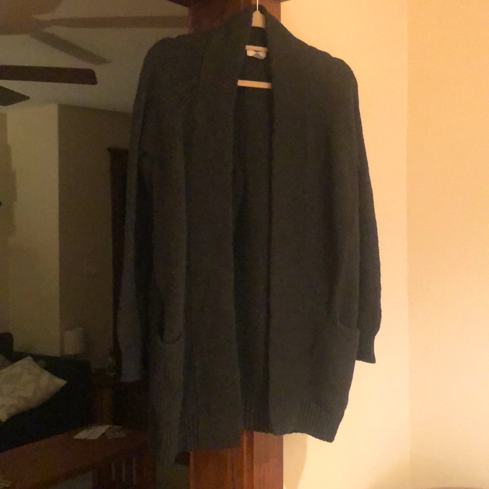Dark gray cardigan, size small